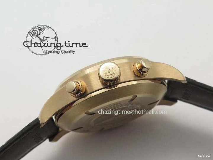 MIROTIME 0522 Pilot Chrono RG 3878 ZF Best Edition Grey Dial On Brown Leather Strap A UrbanChic 7330